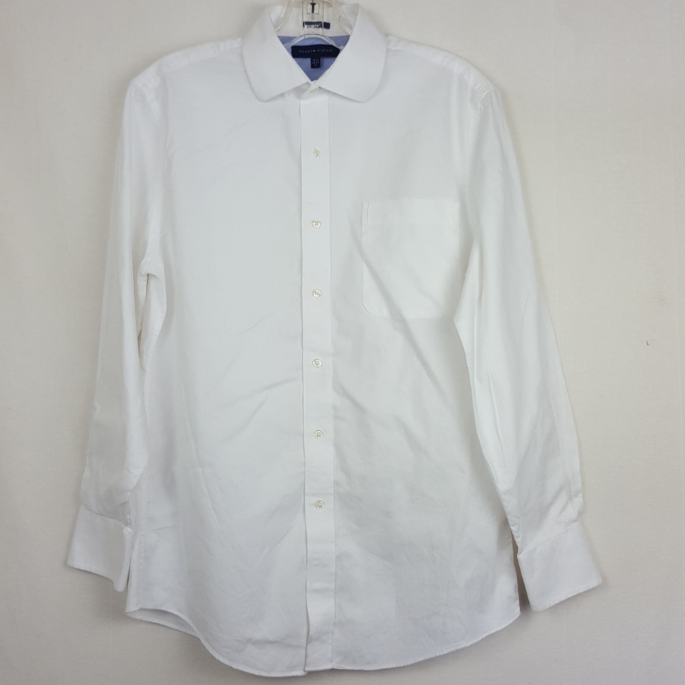 Tommy Hilfiger Slim Fit White Long Sleeve Shirt M